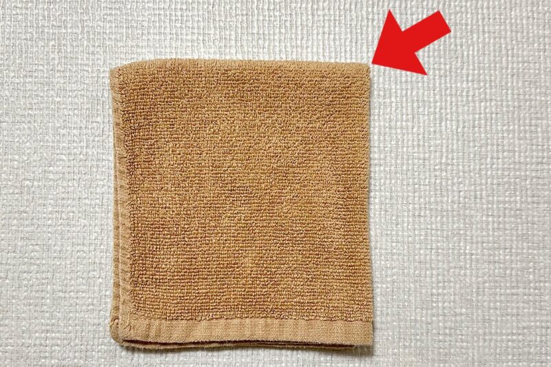 ループタオルのヒモを真ん中に付ける 作り方5選!手縫いOK