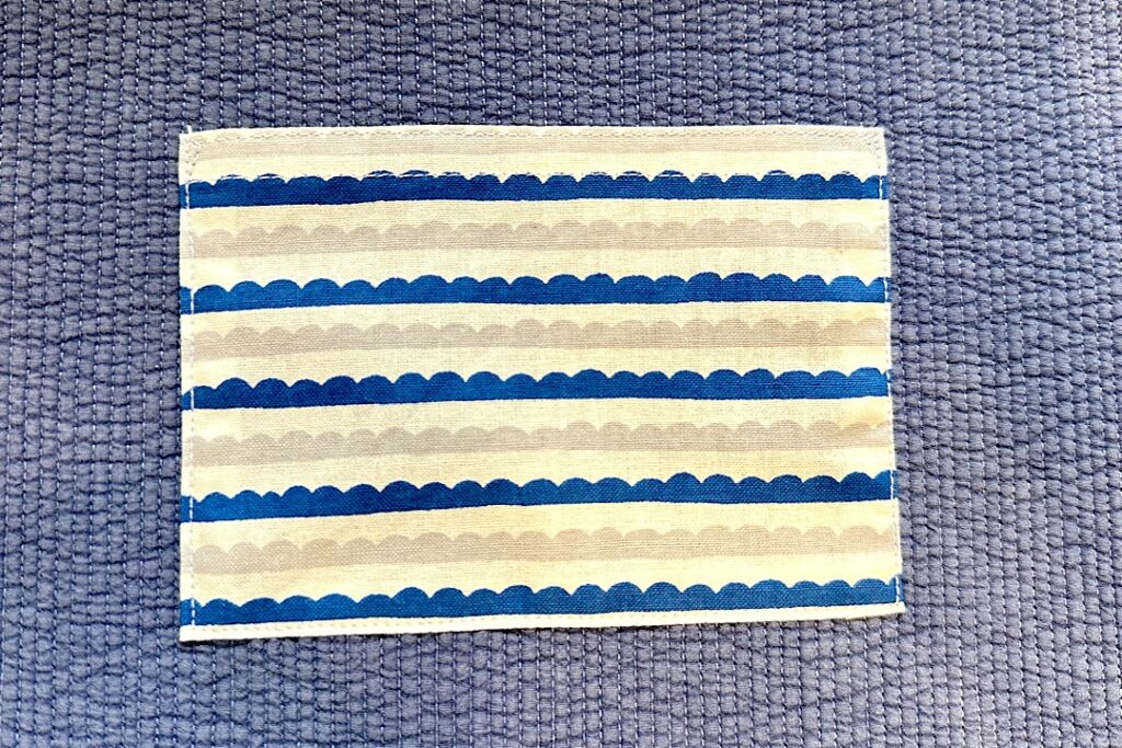 ヌビキルトのシンプルレッスンバッグの作り方｜裏地ありマチなし