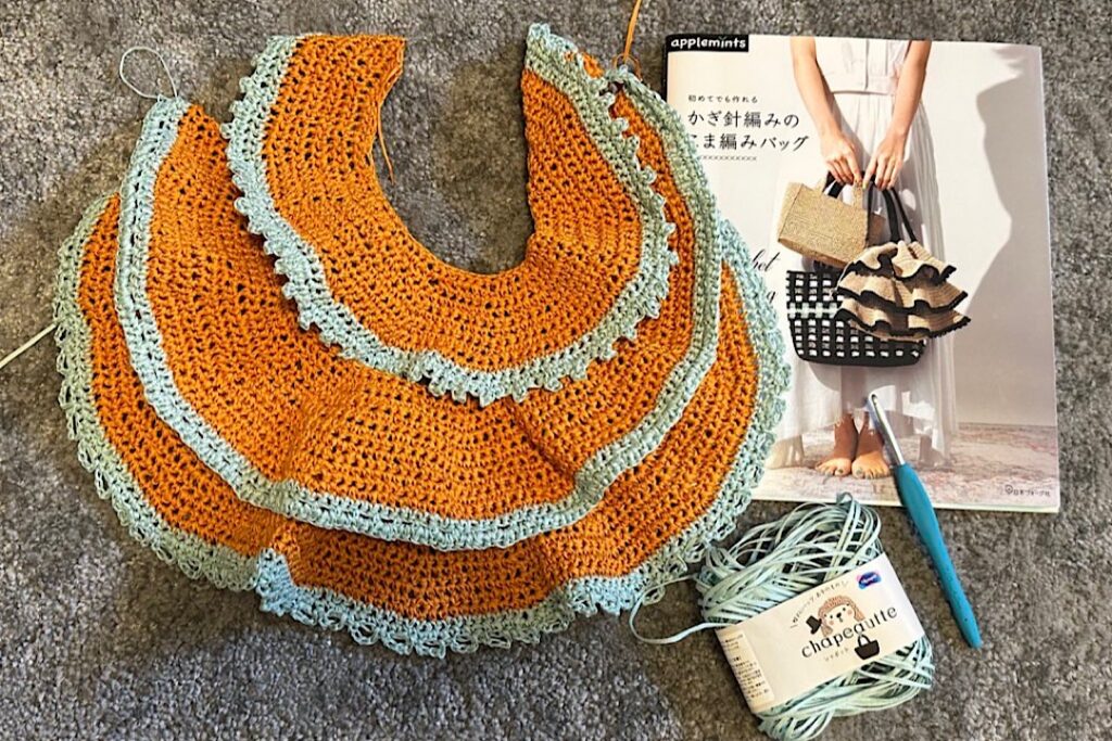 フリルバッグを編んだ感想｜初めてでも作れる かぎ針編みのこま編みバッグ