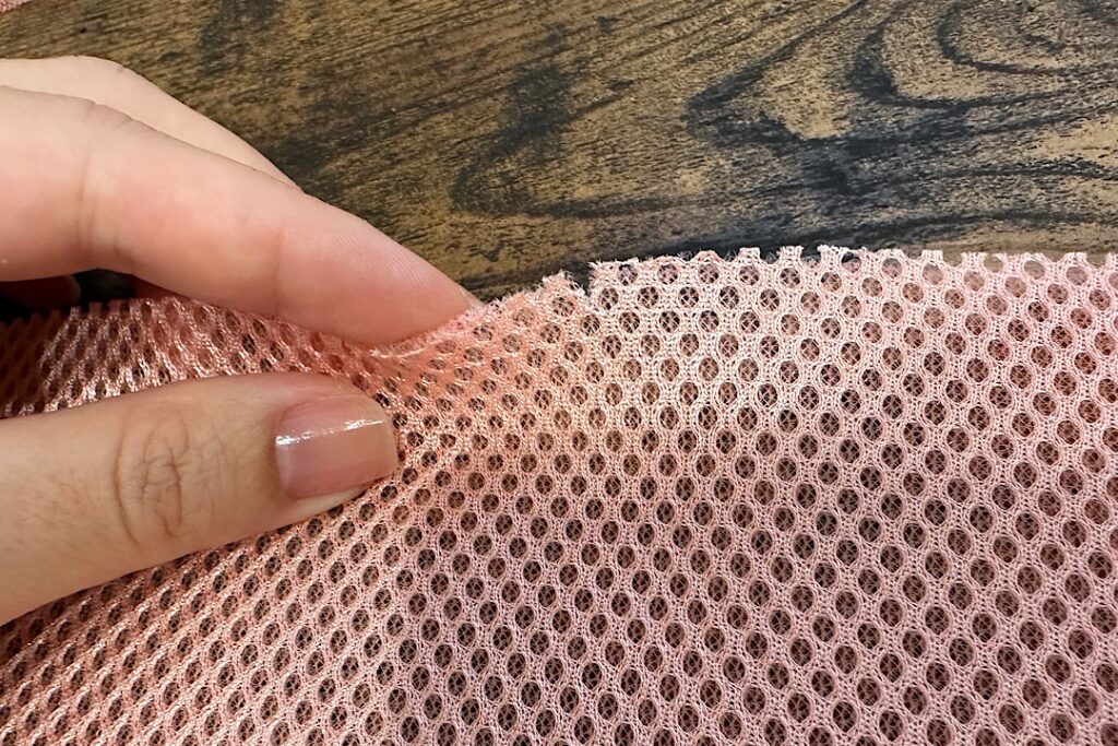 メッシュ生地のトランクポーチの作り方