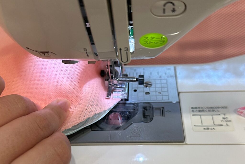 メッシュ生地のトランクポーチの作り方