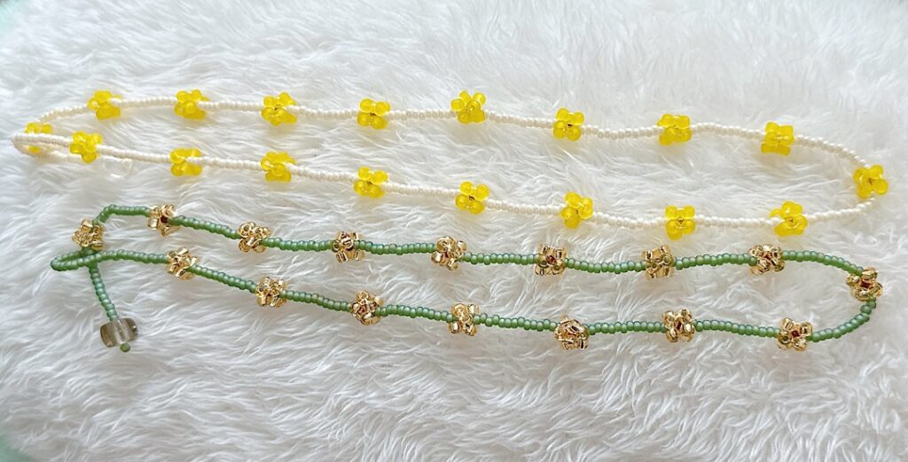 こんぺいとうネックレスキットを作ってみた感想|ハンドメイドビーズアクセサリー