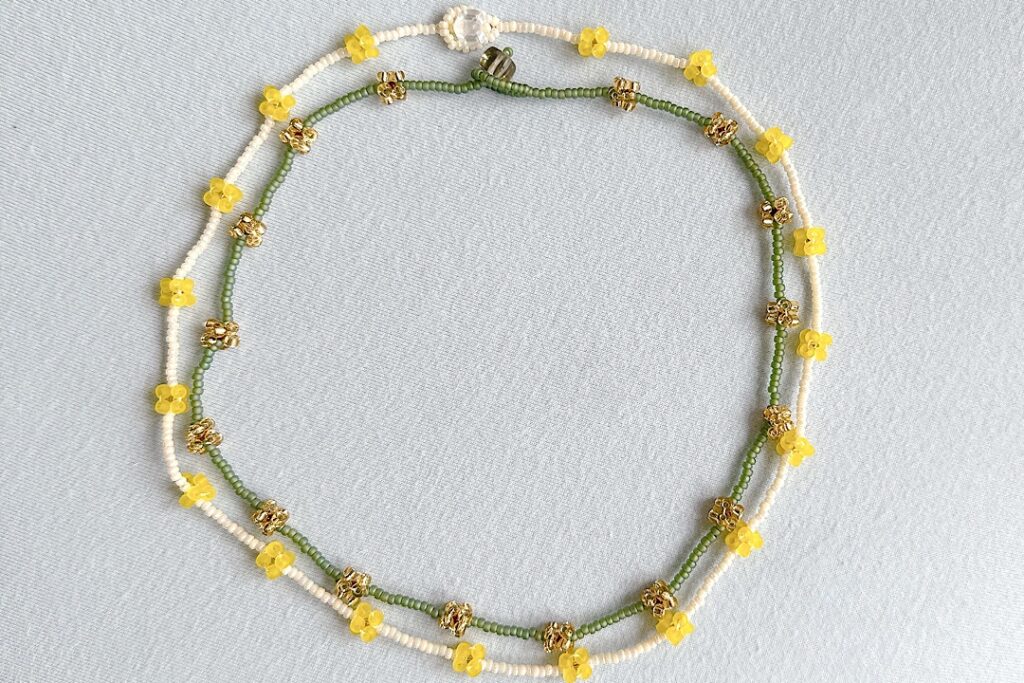 こんぺいとうネックレスキットを作ってみた感想|ハンドメイドビーズアクセサリー