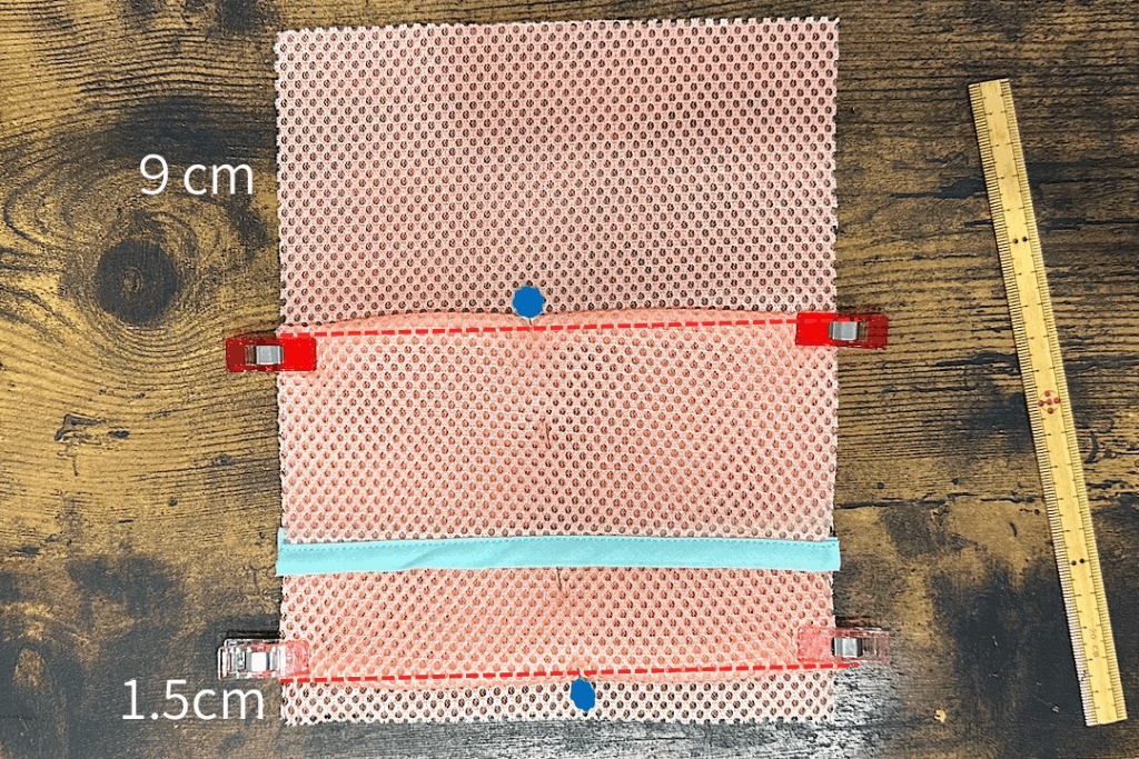 ポケットティッシュケース付きファスナーポーチの作り方