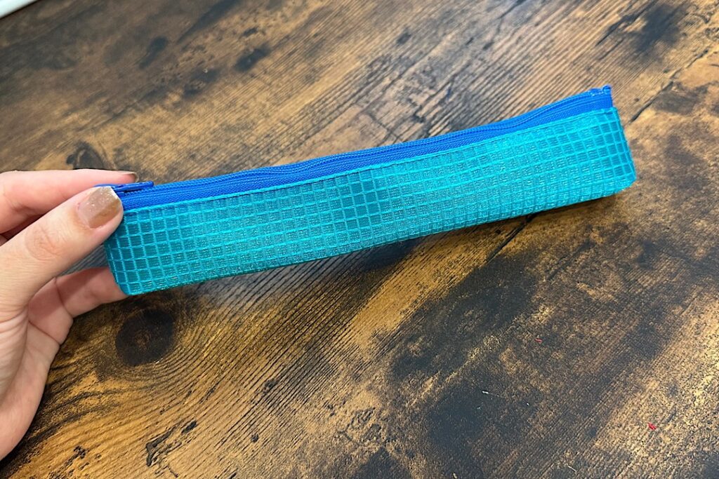 鉛筆が入るペンケースの作り方|20センチファスナー使用、裏地ありなし