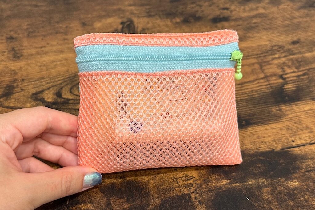 ポケットティッシュケース付きファスナーポーチの作り方|裏地なし