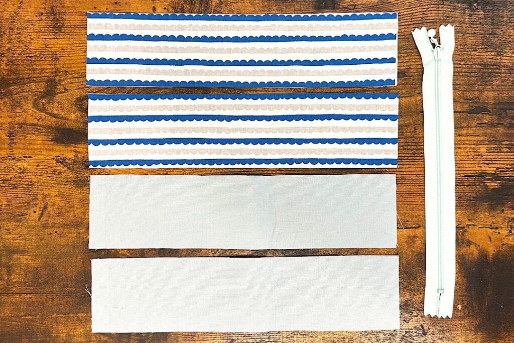 鉛筆が入るペンケースの作り方|20センチファスナー使用、裏地ありなし