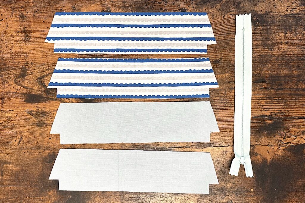 鉛筆が入るペンケースの作り方|20センチファスナー使用、裏地ありなし