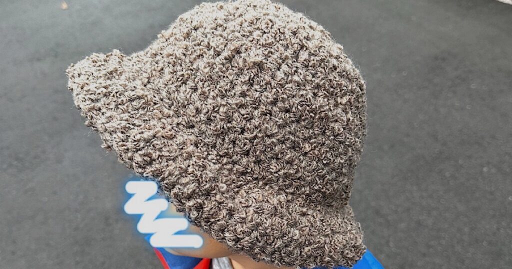 ハマナカボニーループでキッズバケットハットを編みました