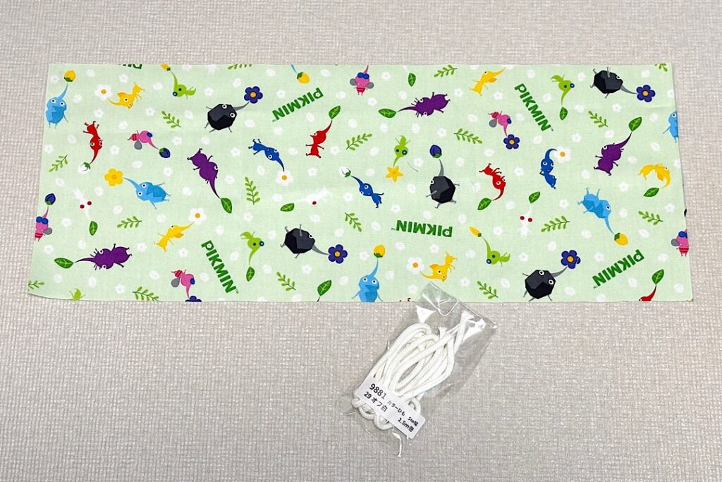 巾着袋の作り方 裏地なし・マチなし・片ひもでかんたん