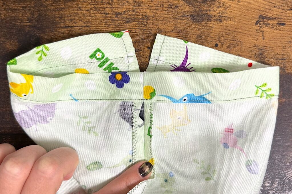 巾着袋の作り方 裏地なし・マチなし・片ひもでかんたん