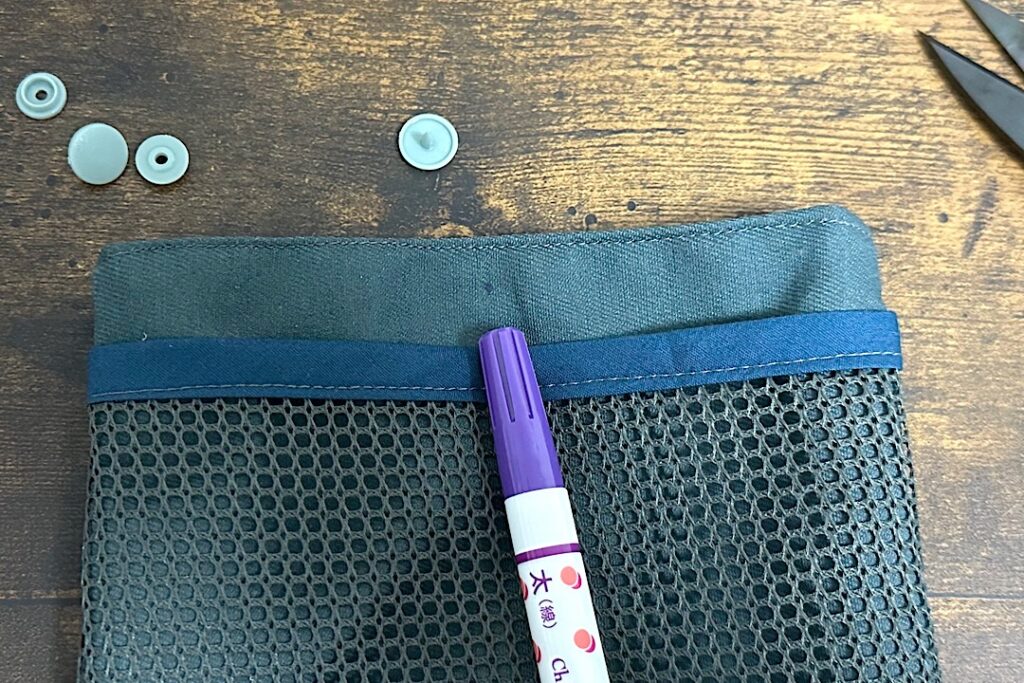 ふたなし・メッシュポケット付き移動ポケットの作り方