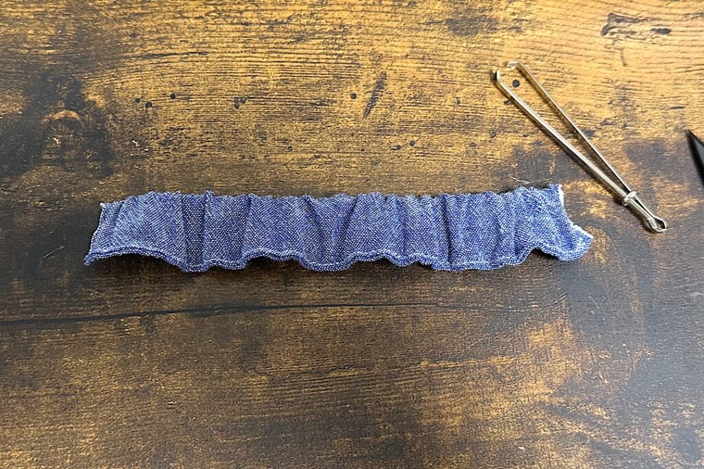 型紙なし 子ども用エプロンの作り方 ゴムタイプで着脱簡