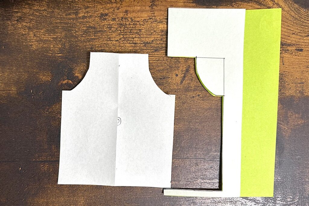 型紙なし 子ども用エプロンの作り方 ゴムタイプで着脱簡