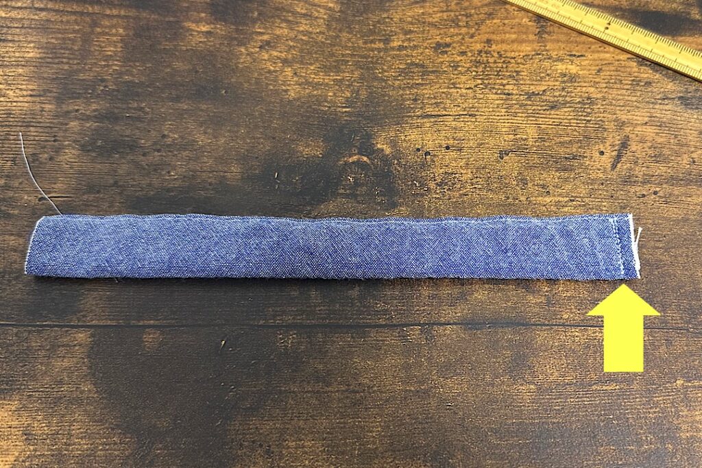 型紙なし 子ども用エプロンの作り方 ゴムタイプで着脱簡