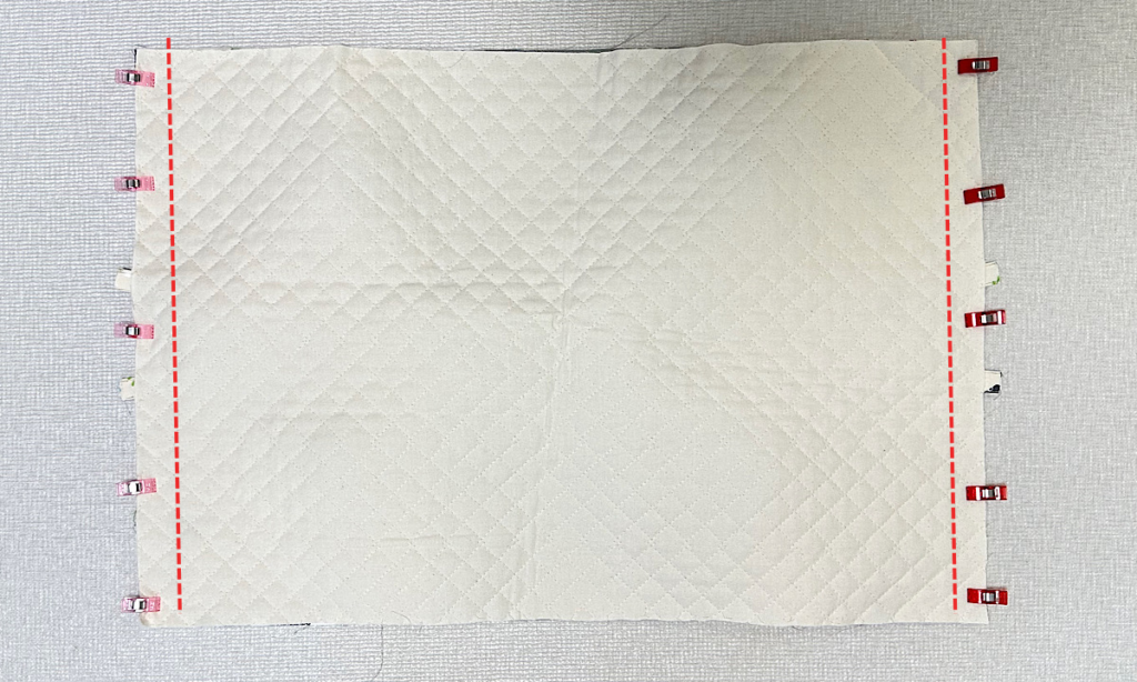 トートバッグのような外ポケット付きレッスンバッグの作り方