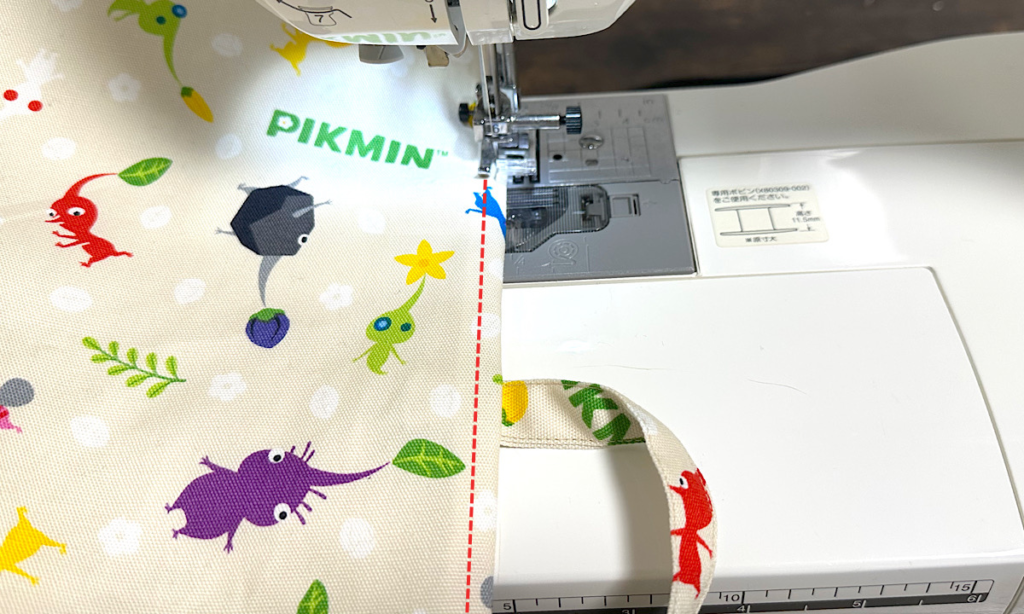 トートバッグのような外ポケット付きレッスンバッグの作り方