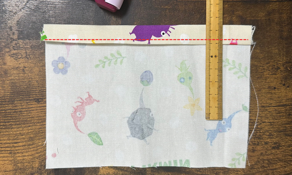 トートバッグのような外ポケット付きレッスンバッグの作り方