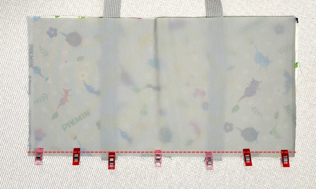 トートバッグのような外ポケット付きレッスンバッグの作り方