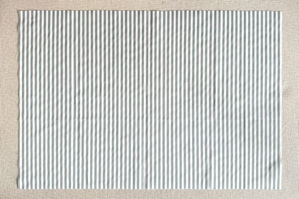 シワになりにくい給食ナフキンの作り方｜裏地なし、額縁仕立て