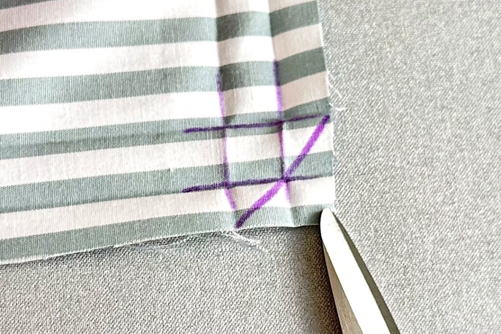 シワになりにくい給食ナフキンの作り方｜裏地なし、額縁仕立て