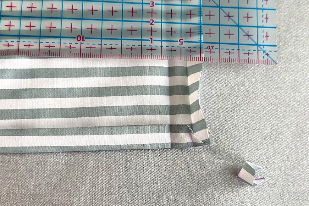 シワになりにくい給食ナフキンの作り方｜裏地なし、額縁仕立て