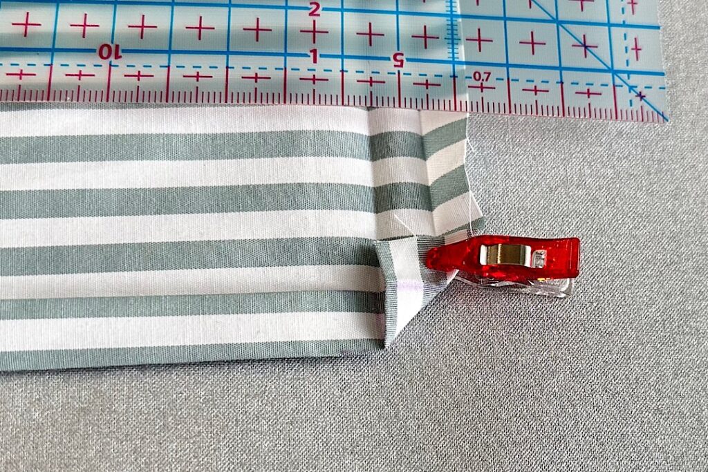 シワになりにくい給食ナフキンの作り方｜裏地なし、額縁仕立て