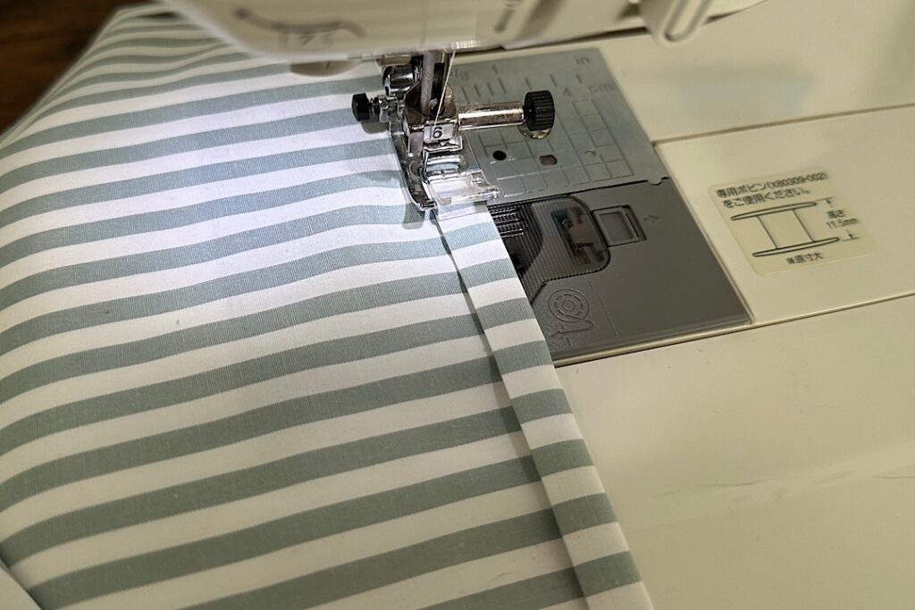 シワになりにくい給食ナフキンの作り方｜裏地なし、額縁仕立て