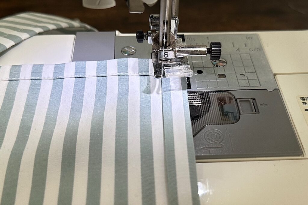 シワになりにくい給食ナフキンの作り方｜裏地なし、額縁仕立て