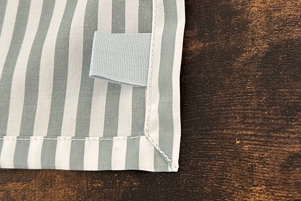 シワになりにくい給食ナフキンの作り方｜裏地なし、額縁仕立て