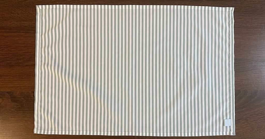 シワになりにくい給食ナフキンの作り方｜裏地なし、額縁仕立て