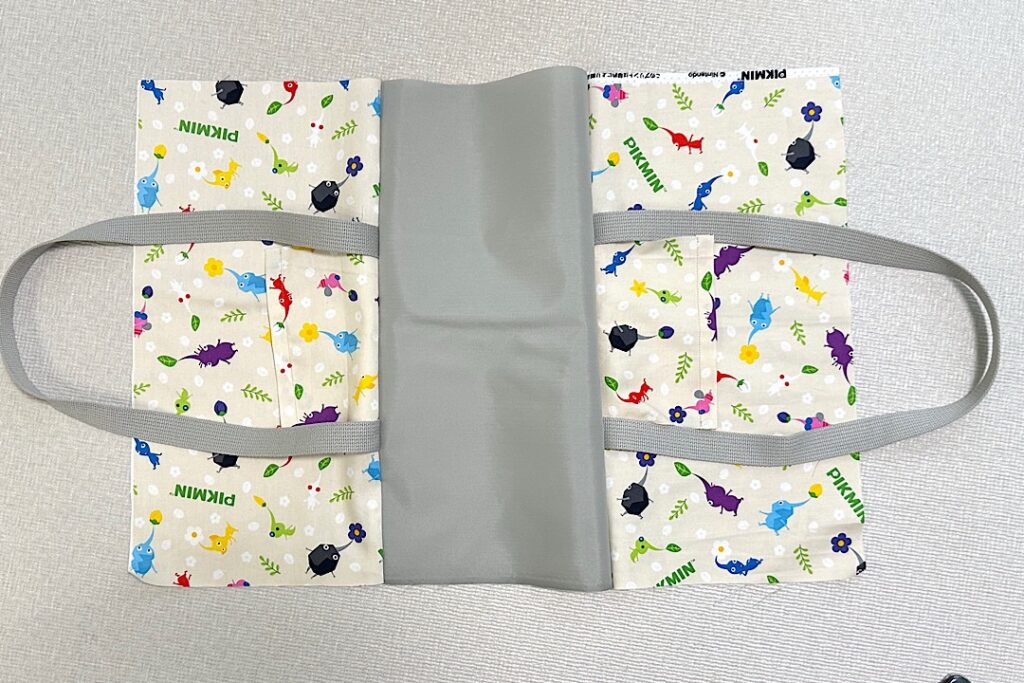 トートバッグのような外ポケット付きレッスンバッグの作り方