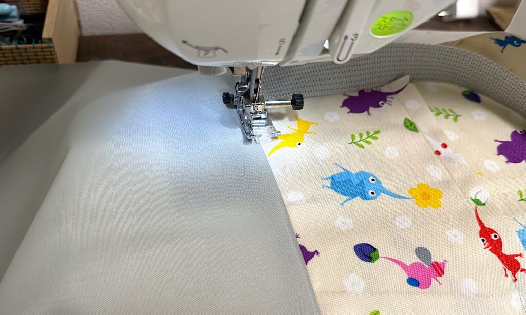 トートバッグのような外ポケット付きレッスンバッグの作り方