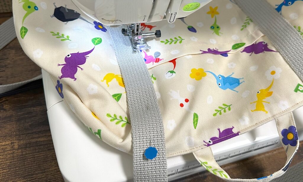 トートバッグのような外ポケット付きレッスンバッグの作り方