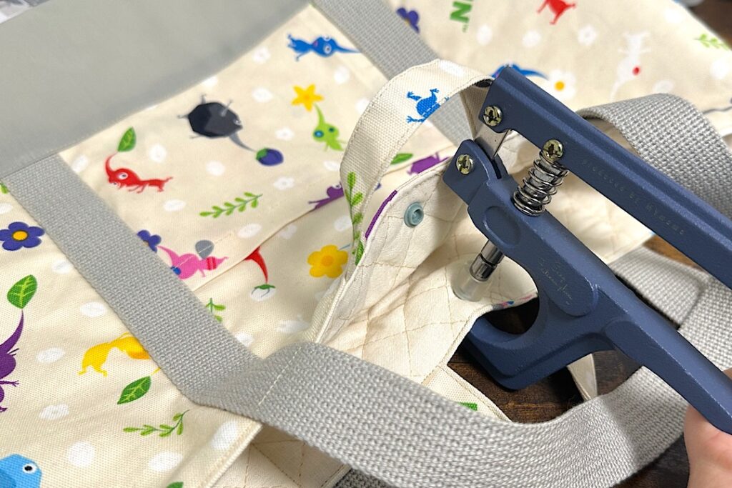 トートバッグのような外ポケット付きレッスンバッグの作り方