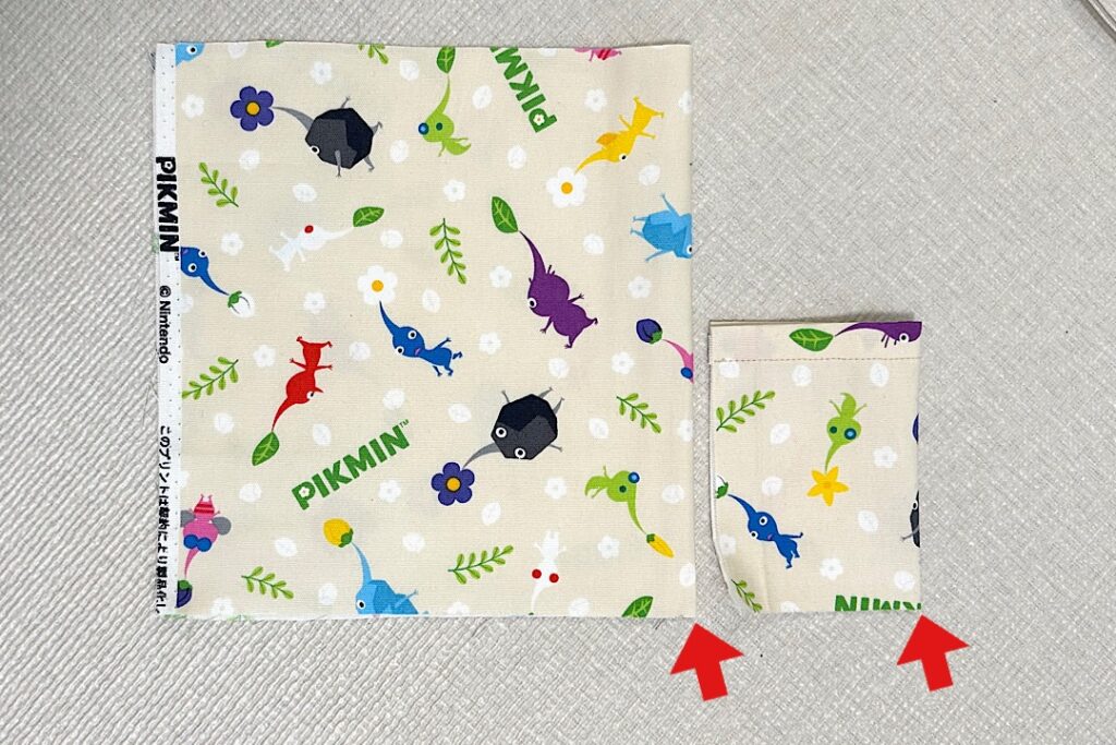 トートバッグのような外ポケット付きレッスンバッグの作り方